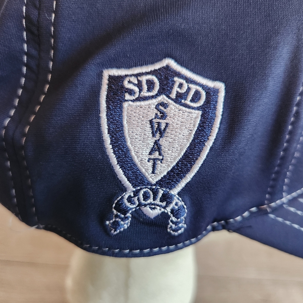 Black Clover Live Lucky San Diego PD Swat Golf Fitted Hat Size L/XL Embroidered - Picture 5 of 10